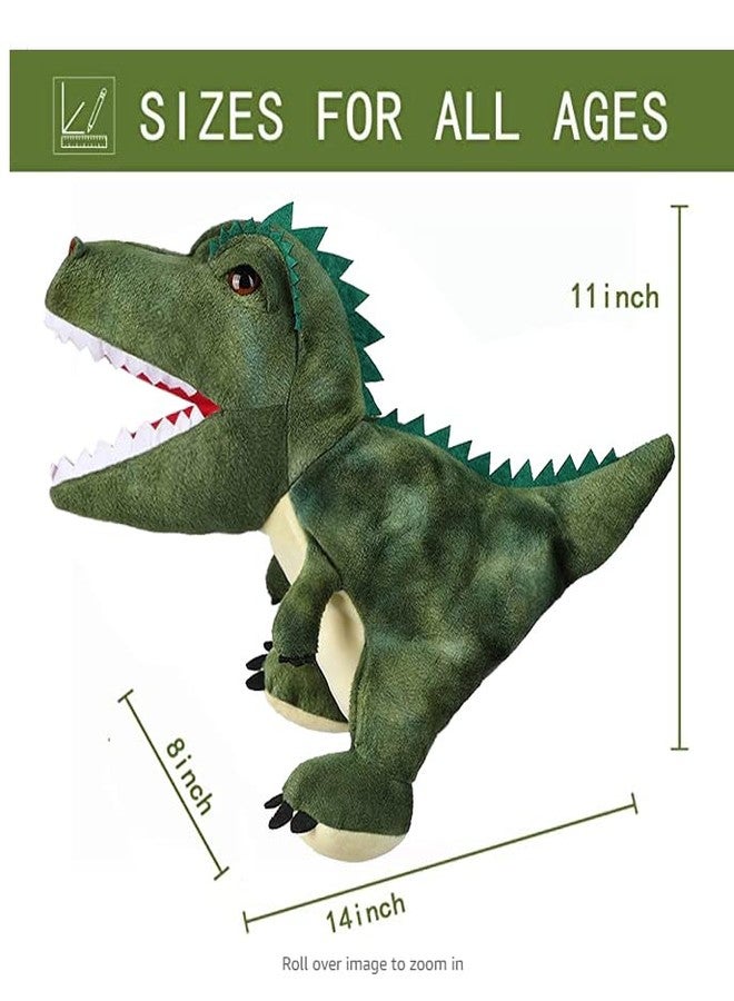 JUSTQUNSEEN Puppet Hand Puppets Puppets for Kids, Dinosaur Hand Puppe ts Dinosaur Toys Plush Puppet Stuffed Hand P uppet Dinosaur Toy,Puppet Story Toys Dinosaur Puppets Dinosaur to ys for Kids - Image 2